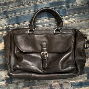 Timberland Dark Brown Leather Briefcase